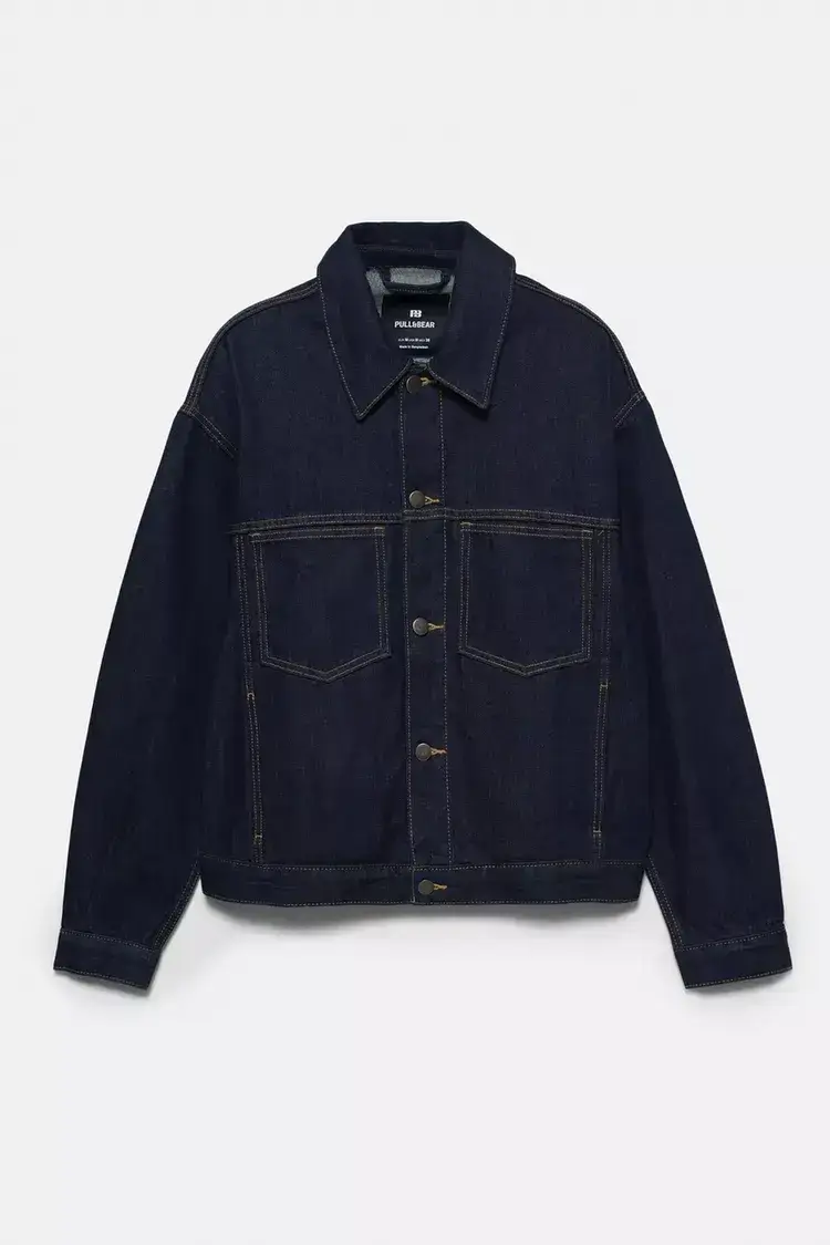 STWD Veste en Jean Style Camionneur (1) STWD Veste en Jean Style Camionneur (1)