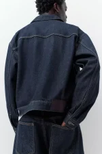 STWD Veste en Jean Style Camionneur (4)