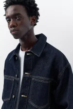 STWD Veste en Jean Style Camionneur (7)