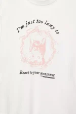 T Shirt à Motif Chat STWD (1)