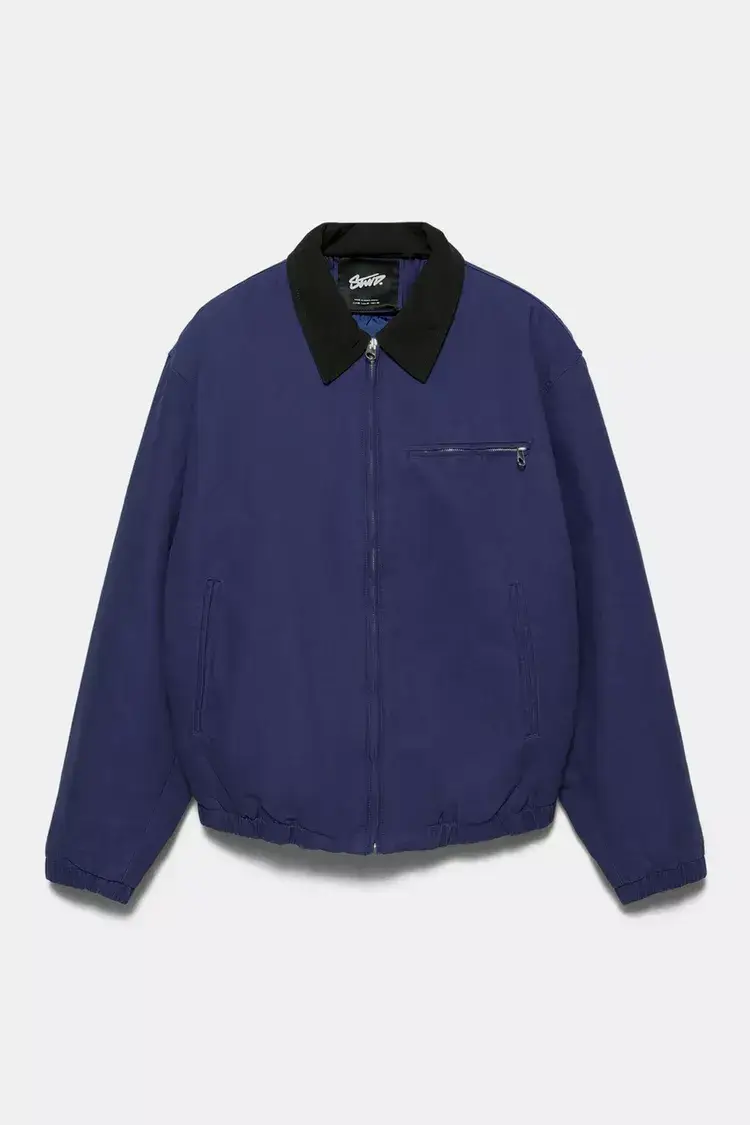Veste à Col Contrastant STWD (9) Veste à Col Contrastant STWD (9)
