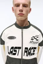 Veste à Empiècements en Similicuir STWD (2)