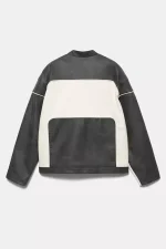 Veste à Empiècements en Similicuir STWD (5)