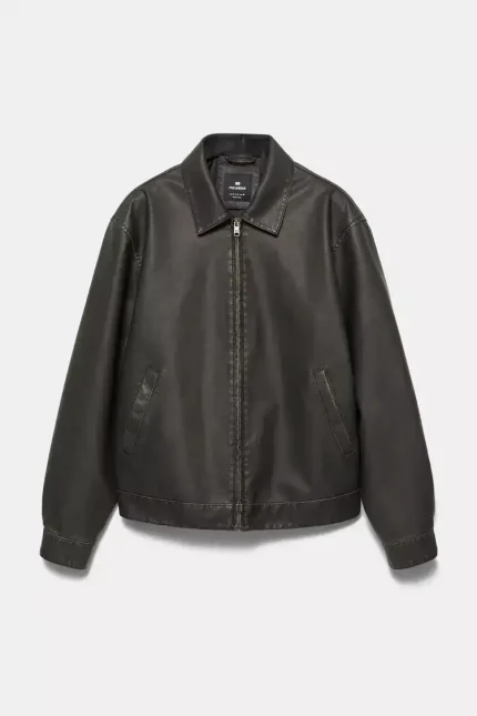 Veste en Similicuir Délavé STWD (1)