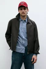 Veste en Similicuir Délavé STWD (7)